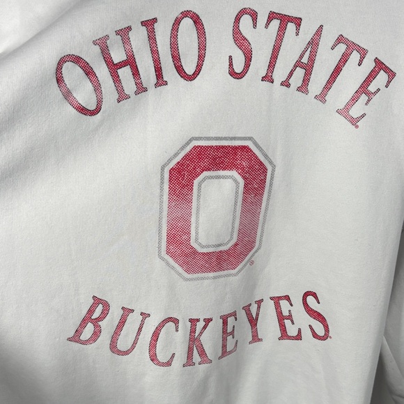 Ohio State Buckeyes White Sweatshirt SZ L - Picture 2 of 4